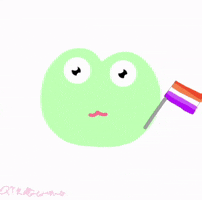 QTKittencorn frog lesbian froggy froggie GIF