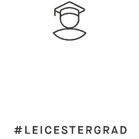 Graduation Graduate Sticker by Uni of Leicester
