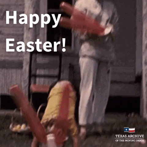 Happy Easter Bunny GIF by Texas Archive of the Moving Image
