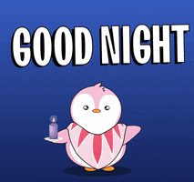 Good Night Goodbye GIF by Pudgy Memez