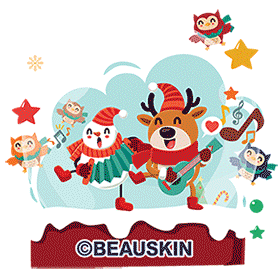 Christmas Santa Sticker by BEAUSKIN