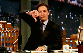 Jimmy Fallon Thumbs Down GIF