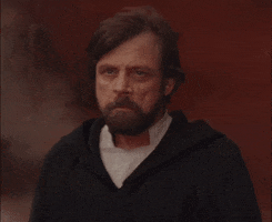 Luke Skywalker Reaction GIF by MOODMAN