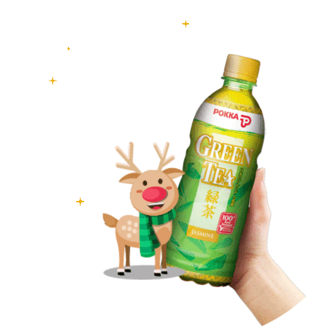 Merry Christmas Sticker by POKKA Singapore