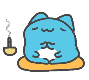 Cat Meditation Sticker by Capoo for iOS & Android | GIPHY