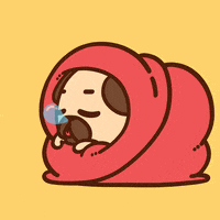 Tired Happy Sunday GIF by Puglie Pug