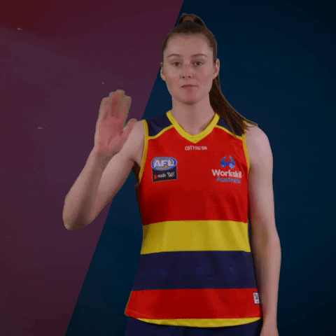Wave Allan GIF by Adelaide Crows