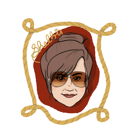 Country Girl Sunglasses Sticker by Libby Cook