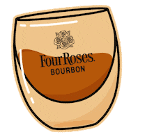 Cheers Drinks Sticker by Four Roses Bourbon