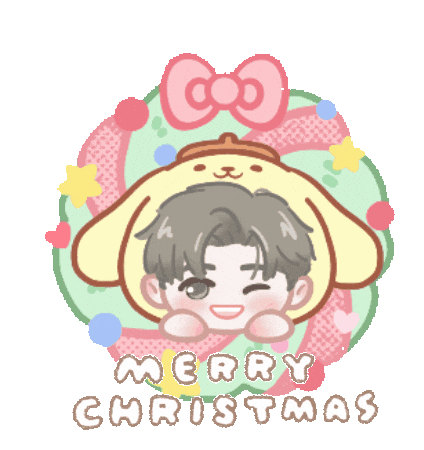 Happy Merry Christmas Sticker
