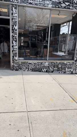SinceNYC black and white store retail since GIF