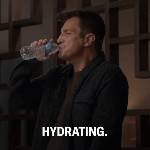 Nathan Fillion Drinking GIF by ABC Network