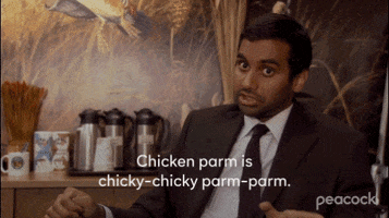 Parks And Recreation Chicken Parm GIF by PeacockTV