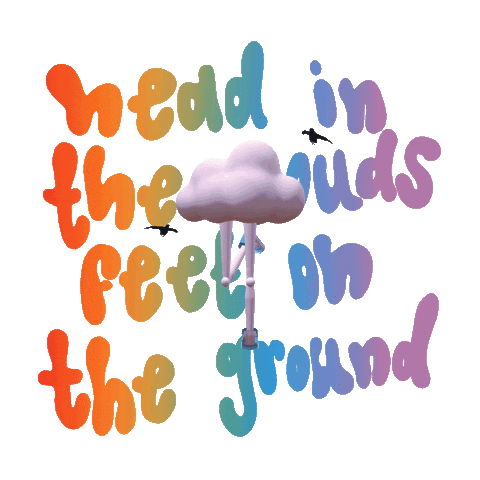 Head In The Clouds Love Sticker by FREEHOLD