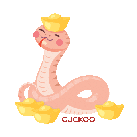 Snake Happycny Sticker by CUCKOO Singapore