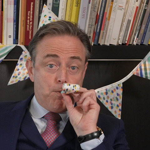 Happy Bart De Wever GIF by de_nva