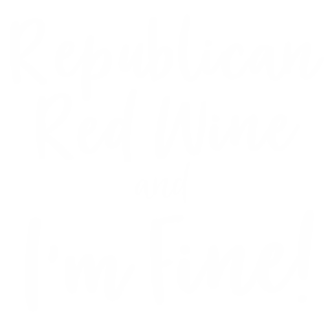 Trump Sticker by Republican Red Wine