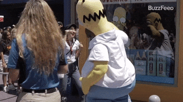 High Five Homer Simpson GIF by BuzzFeed