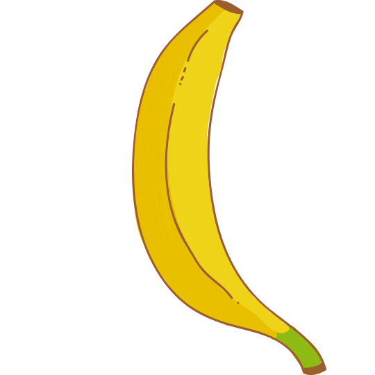 Vegan Banana Sticker by b.eat