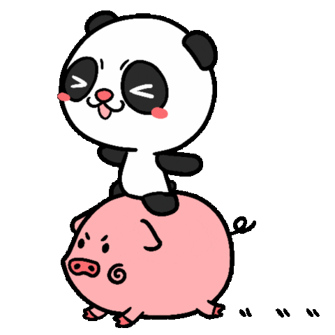 Panda Go Sticker