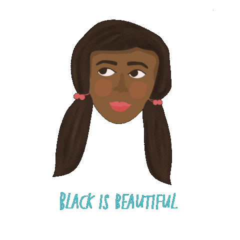 Blm Black Is Beautiful Sticker by Queenbe
