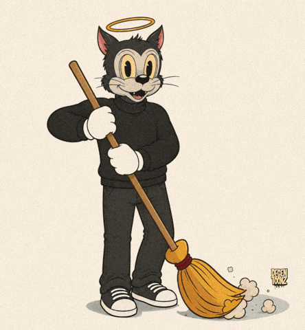 Clean Sweep Crypto GIF by Degen Toonz
