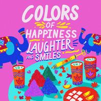 Colors of happiness, laughter, and smiles - Happy Holi!