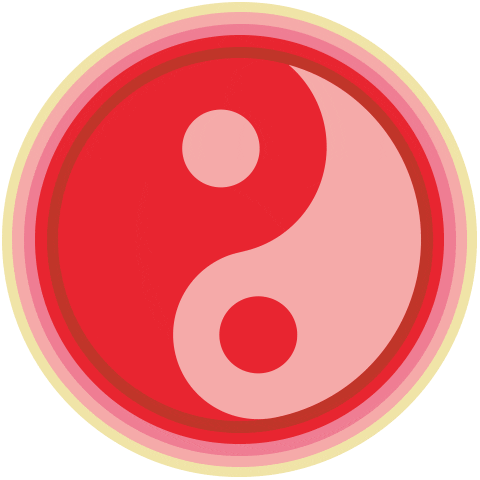 Yin Yang Tao Sticker by Alison Lou