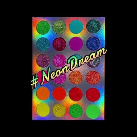 aleibeautybabe makeup neon bright colours GIF