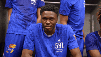 Kansas Basketball Rock GIF by Kansas Athletics