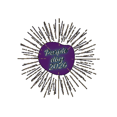 Purpura Purpleday Sticker by Fundhemi
