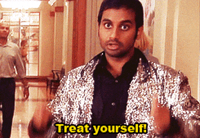 treat yourself parks and recreation GIF