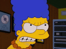 angry the simpsons GIF