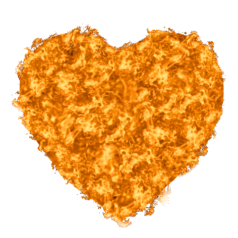 Burning Heart Fire Sticker by The Book of Mormon