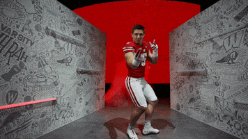 Scared College Football GIF by Wisconsin Badgers