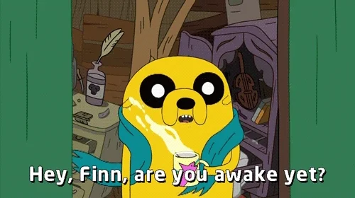 Tired Adventure Time GIF