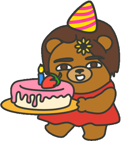 Happy Birthday Sticker by maludbear
