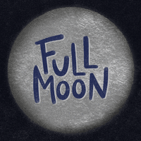 Full Moon Sticker by KT for iOS & Android, GIPHY