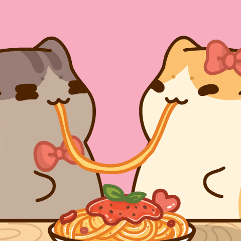 Valentines Lovecat GIF by Bichi Mao