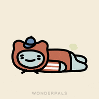 Tired Illustration GIF by WonderPals