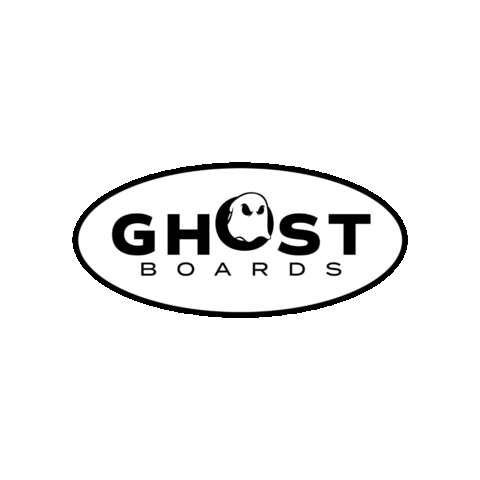 Ghost Long Board Sticker