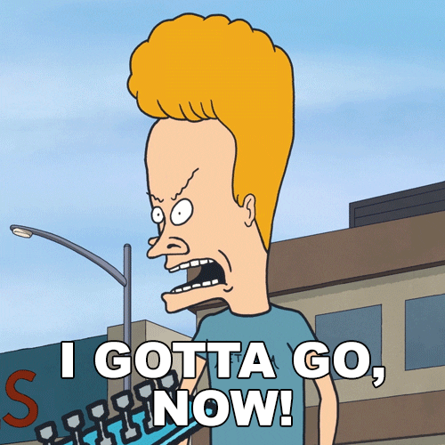 I Need To Leave Beavis And Butthead GIF by Paramount+
