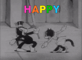 happy dance GIF by Fleischer Studios