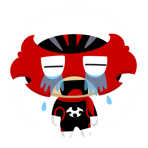 Sad Sticker by OGK Kabuto