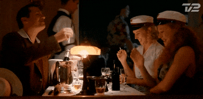 cheers students GIF by Badehotellet