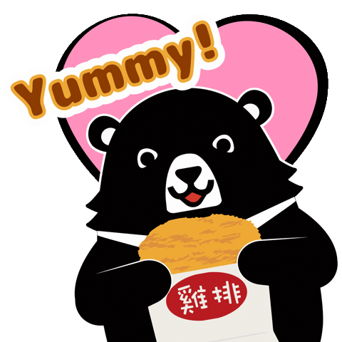 Black Bear Ocac Sticker by OCACOCNA