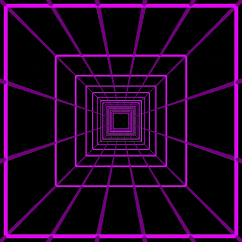 pedalmarkt purple tron corridor GIF