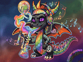 Rainbow Dragon GIF