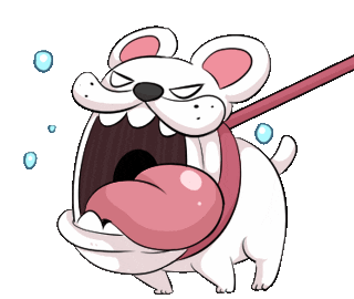 Angry Dog Sticker by Jin for iOS & Android | GIPHY