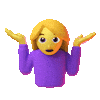 Confused Who Knows Sticker by Emoji